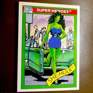 KEY SHE-HULK #39-1990 MARVEL COMIC TRADING CARD IMPEL SERIES 1